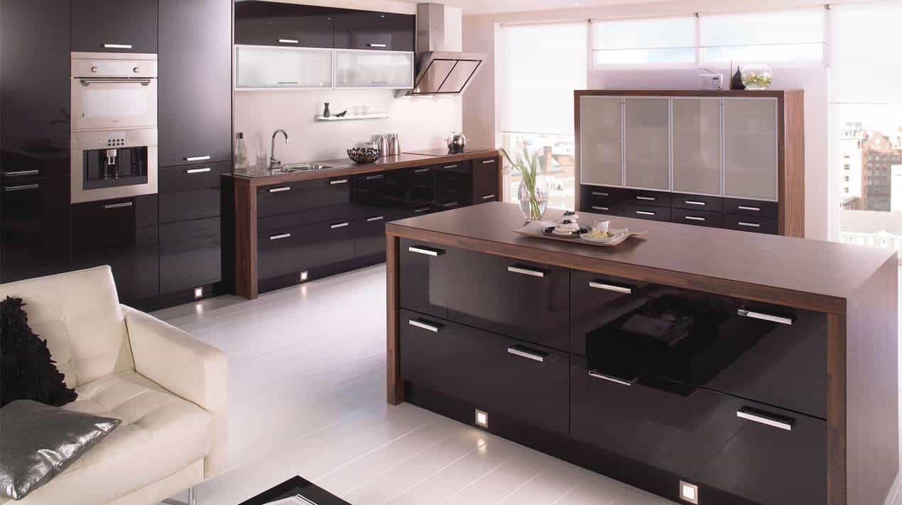 Mattonella Gloss Black Kitchen