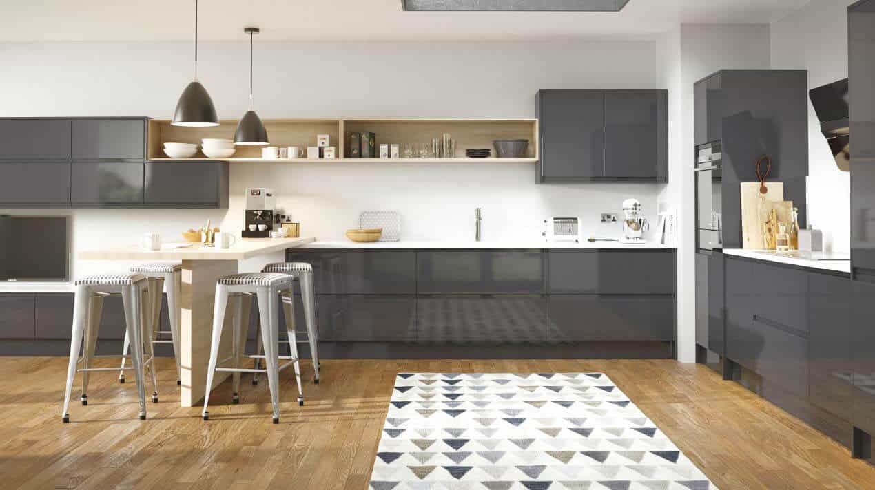 Savoy Limestone and Anthracite Kitchen